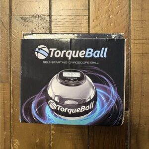 Torque ball hand exerciser Self-Starting Gyroscope Ball - Black & Silver